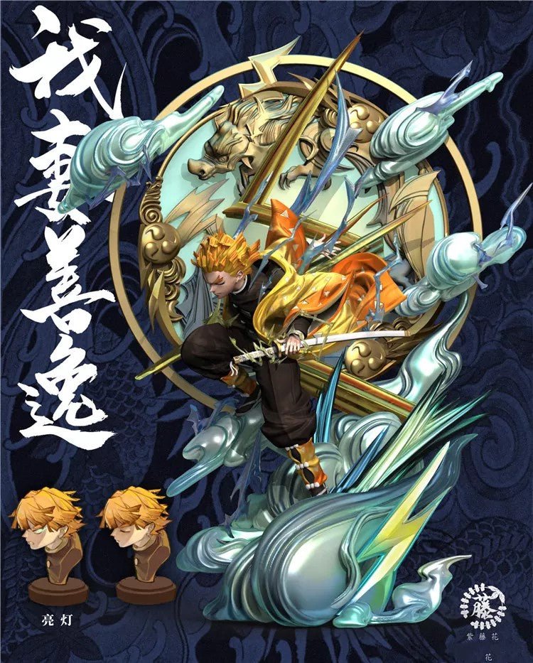 Wisteria Studio - Agatsuma Zenitsu resin statue wisteria Studio anime figure