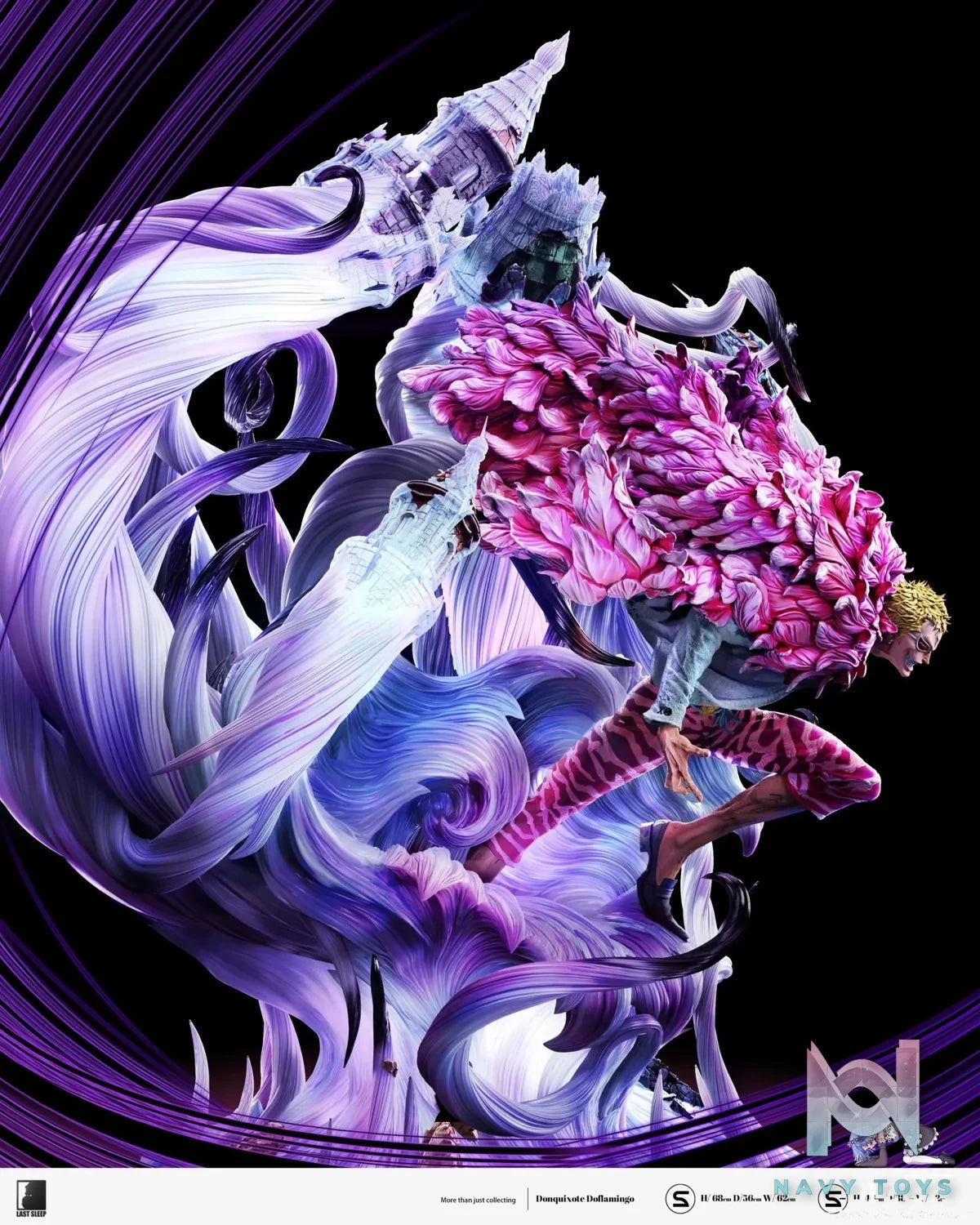 LAST SLEEP Studio - One Piece JOKER Donquixote Doflamingo resin statue Navy Toys anime figure