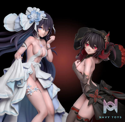 Arctic Wolf Studio – Honkai Impact 3 Flower married black and white Seele Vollerei