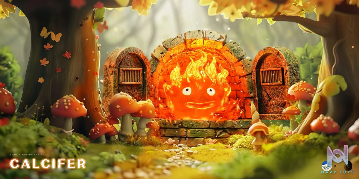 Hit Face Studio – Howl’s Moving Castle Hayao Miyazaki Fortune Series #2 Calcifer in the Fireplace
