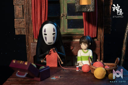 Shen Yin Studio – Spirited Away Silhouette Moment Series Spirited Away No-Face Man & Chihiro Ogino