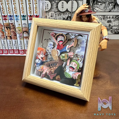 Aotupanda Studio – One Piece Dream Sailing Comic Luffy 3D Decorative Painting