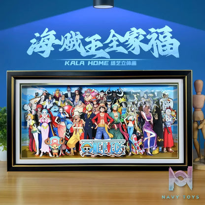 KALA HOME Studio – One Piece Multiple Characters #08 3D Decorative Painting One Piece