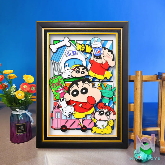 Yu Zhi Jiang Studio – Crayon Shin-chan Multiple Characters Series #13 3D Decorative Painting Crayon Shin-chan