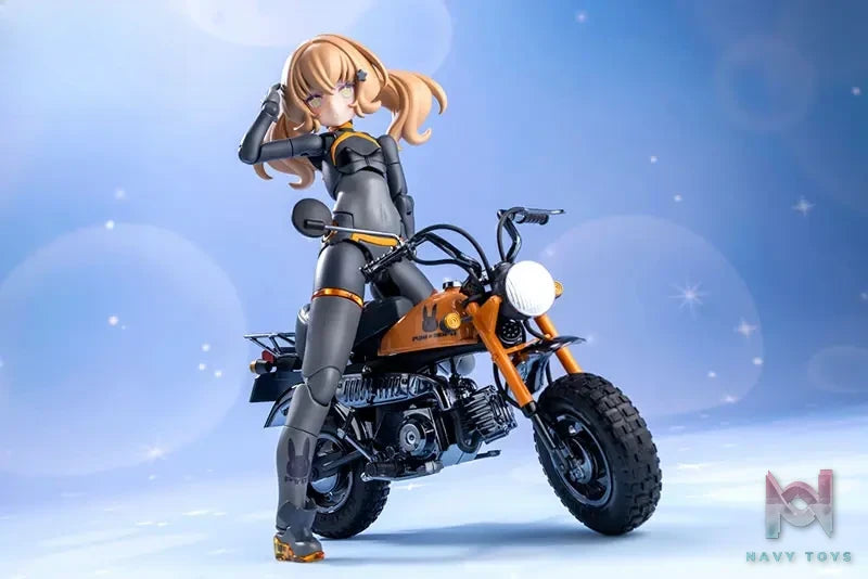 Kotobukiya – Megami Device PUNI MOFU RACING TU with Honda Z50J-1 Monkey Plastic Model (Licensed)