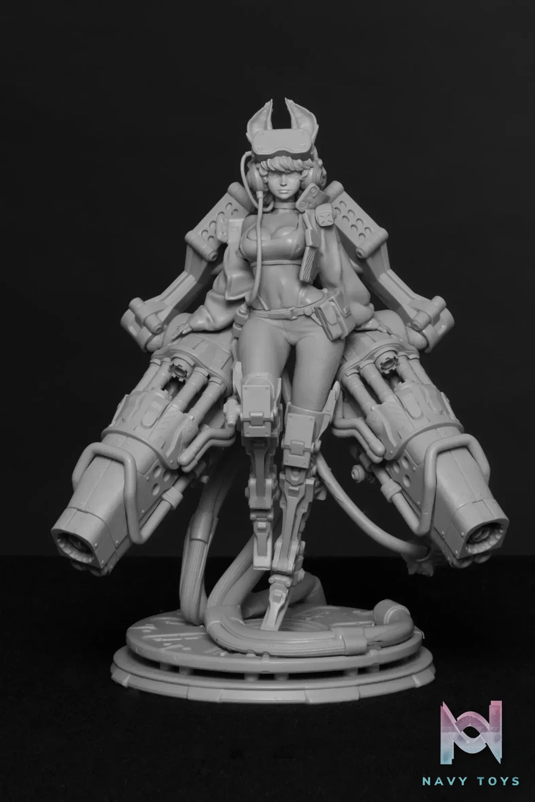 TRS Studio – Original Dogs of War: Dual Guns Emily V Unpainted Figure (Licensed)