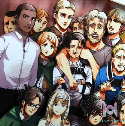 KALA HOME Studio – Attack on Titan Multiple Characters #03 Titan 3D Decorative Painting Attack on Titan