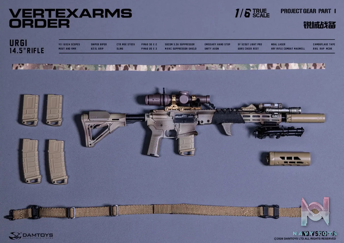 DAMTOYS – 1/6 Sharp Armaments Preparation Weapons Accessory Pack Series 1 VERTEXARMS ORDER SERIES NO.VSF01 (Licensed)