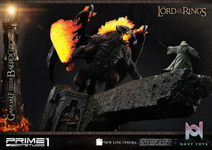 Prime 1 Studio – Premium Masterline The Lord of the Rings (Film) Gandalf Versus Balrog PMLOTR-02 PMLOTR-02EX (Licensed)