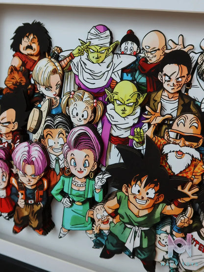 KALA HOME Studio – Dragon Ball Multiple Characters #08 3D Decorative Painting Dragon Ball