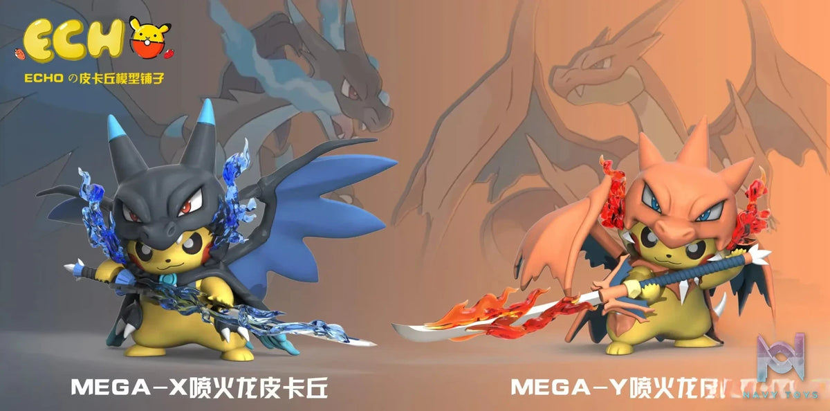 Echo Studio – Pokemon Mega Charizard X & Mega Charizard Y Pikachu