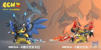 Echo Studio – Pokemon Mega Charizard X & Mega Charizard Y Pikachu