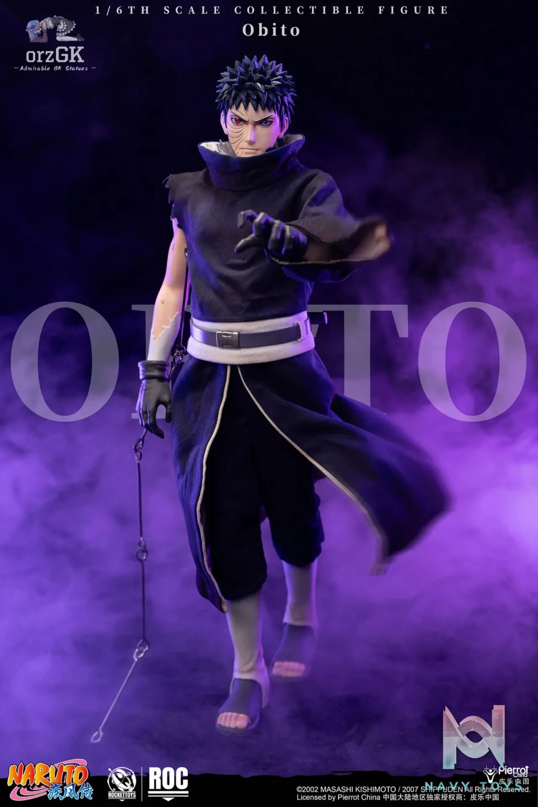 ROCKETTOYS Studio – Naruto Shippuden Obito Uchiha 1/6 Scale Action Figure ROC-022 (Licensed)