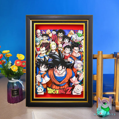 Yu Zhi Jiang Studio – Dragon Ball Multiple Characters Series #9 3D Decorative Painting Dragon Ball