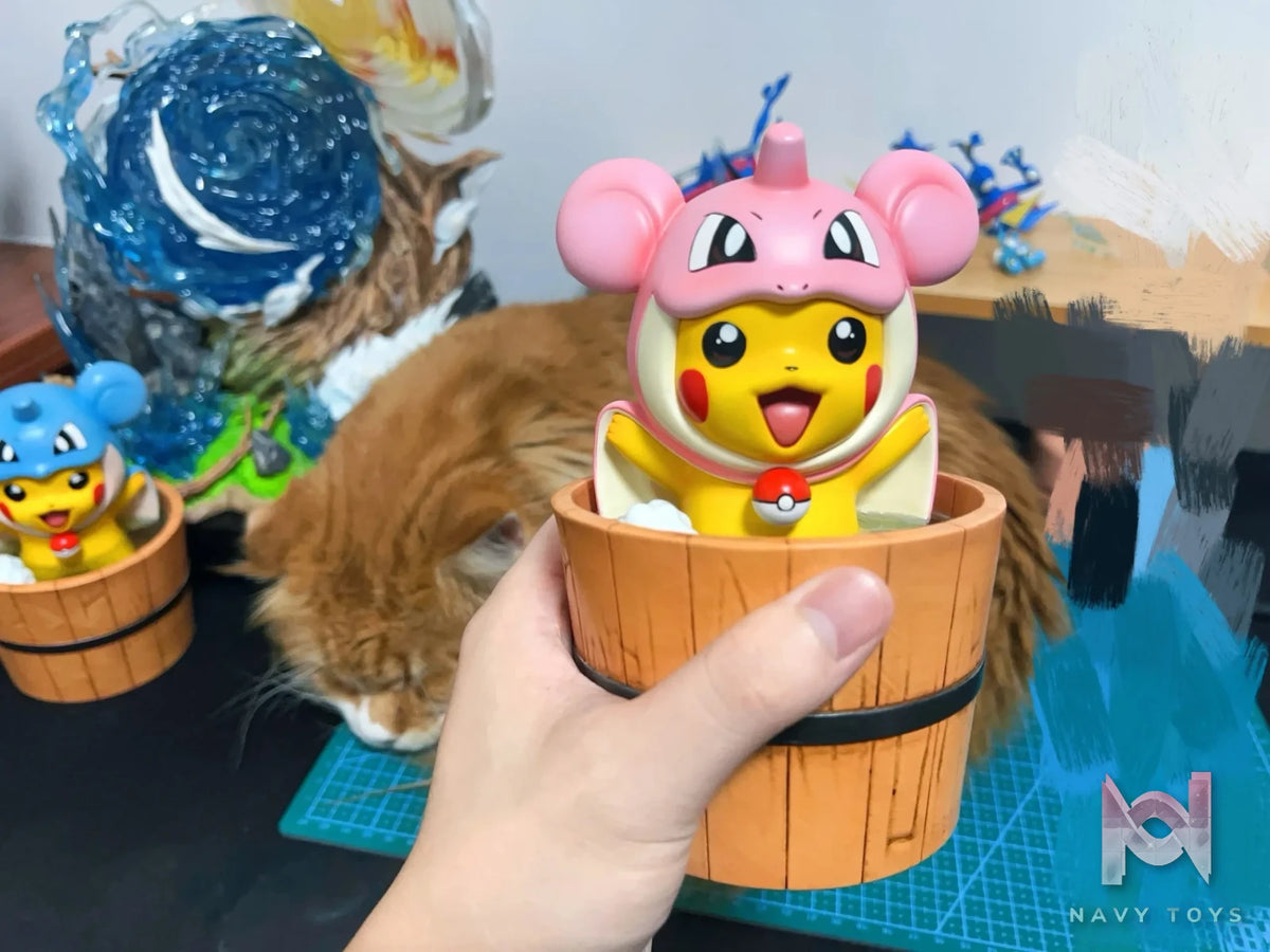 Po Ke Studio – Pokémon Bath Pikachu COS Lapras