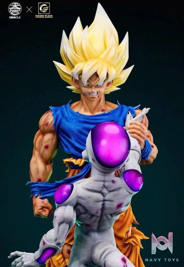 Goku Super Saiyan 2 vs Frieza Resin Recast Statue - Dragon Ball - 49 Studio resin statue Recast anime figure