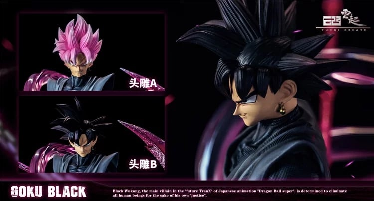 Yunqi Studio - Black Goku resin statue yunqi studio anime figure
