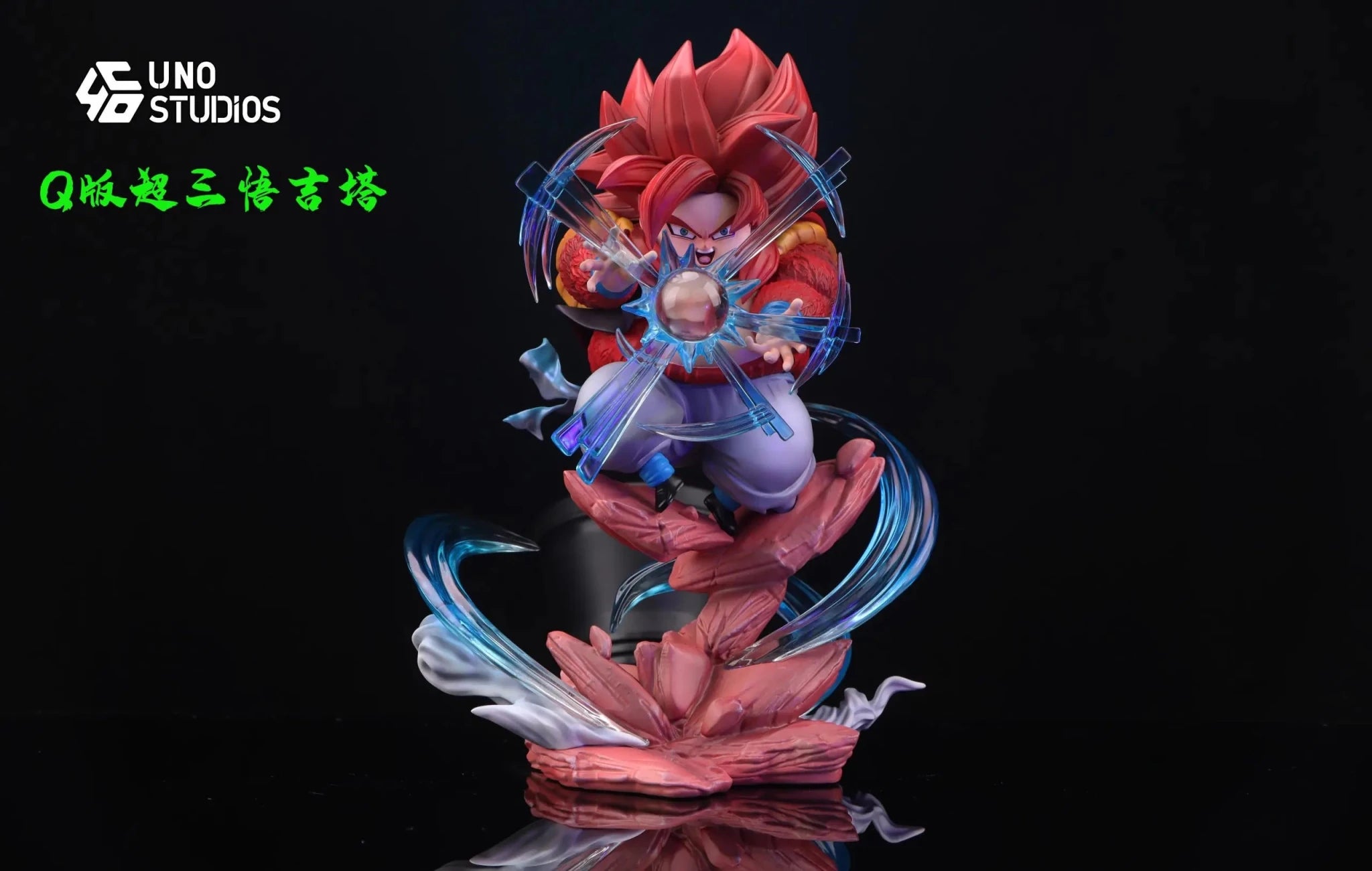 UNO Studio - Dragon Ball Fat Goku Series Gogeta resin statue Navy Toys anime figure
