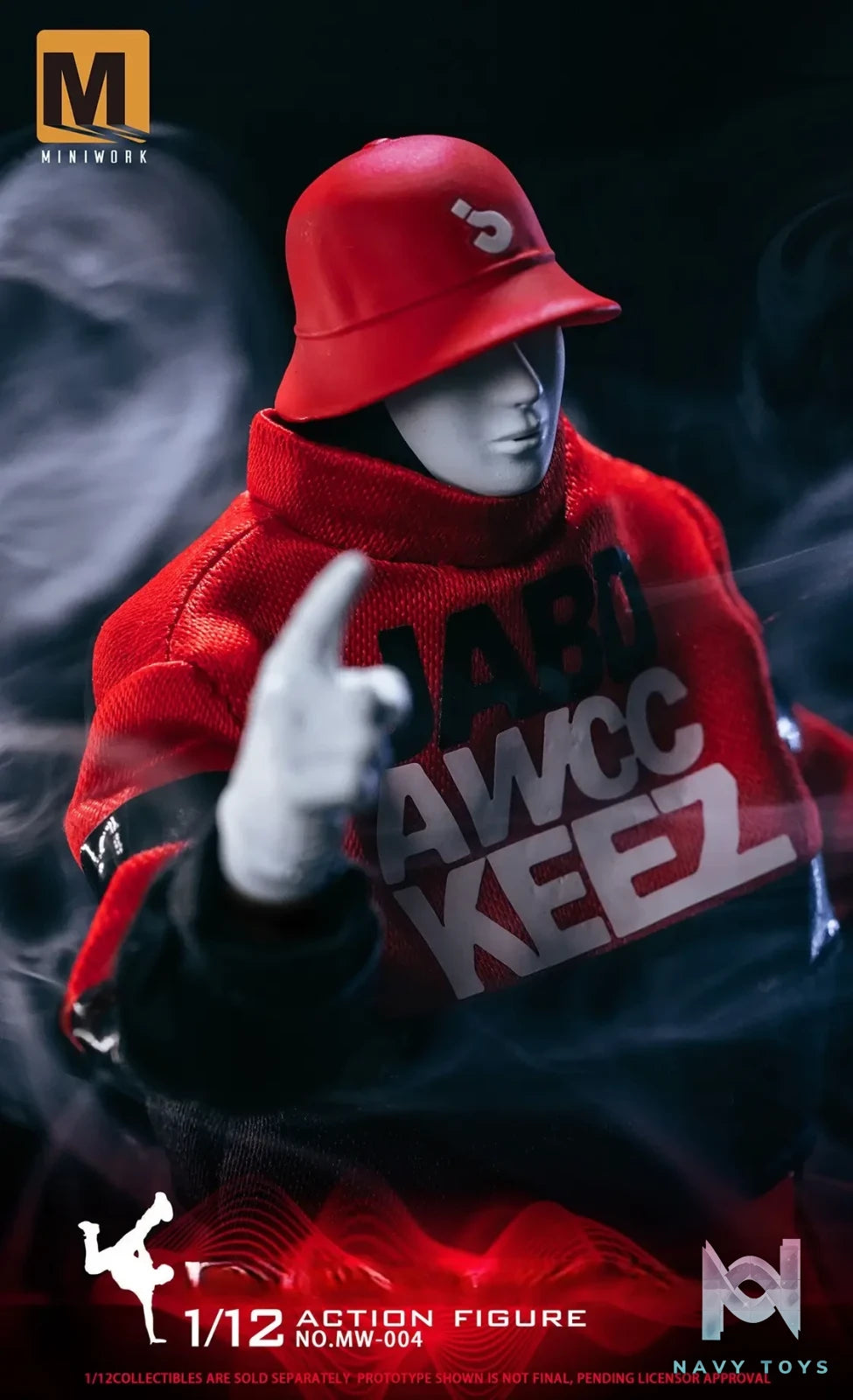 MINIWORK Studio – 1/12 Masked Dancer Action Figure NO.MW-004 JABBAWOCKEEZ