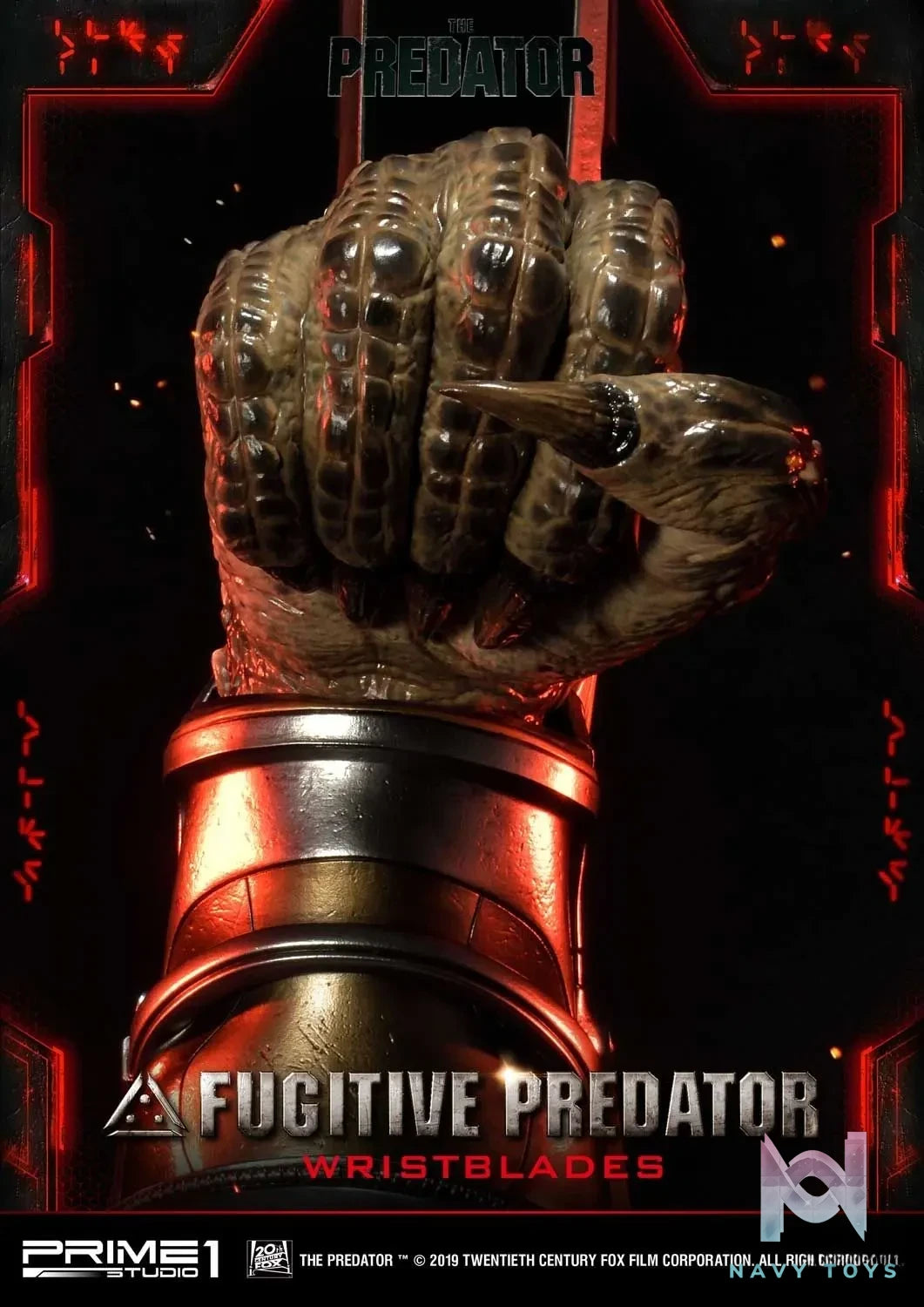 Prime 1 Studio – Life Size Bust The Predator (Film) Fugitive Predator Wristblades LSTPR-02 (Licensed)