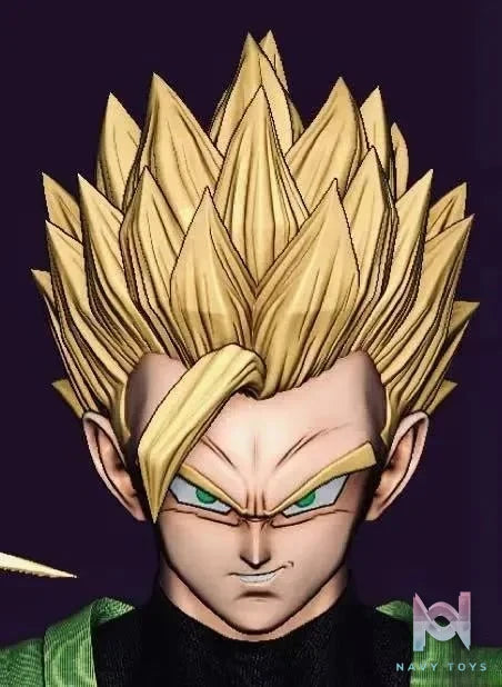 SMOKER Studio - Green Gi Teen Gohan Dragon Ball resin statue Navy Toys anime figure