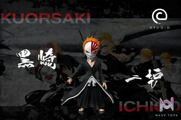 C Studio - BLEACH Protagonist Group Hollowfication Ichigo resin statue Navy Toys anime figure