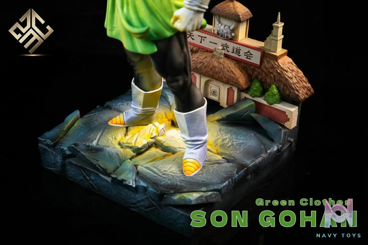 ZMC Studio - Dragon Ball ZMC Green Super Saiyan Gohan Son Gohan resin statue Navy Toys anime figure