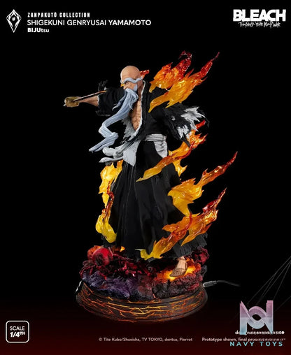 TSUME Studio - BLEACH Zanpakuto Collection Genryusai Shigekuni Yamamoto (Licensed) resin statue Navy Toys anime figure