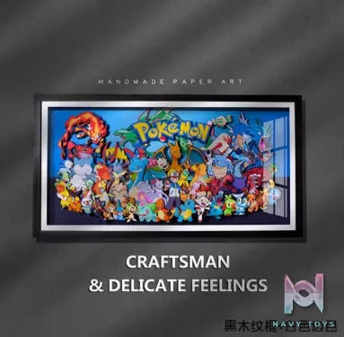 Yu Zhi Jiang Studio – Pokémon Multiple Characters Series #3 3D Decorative Painting Pokémon