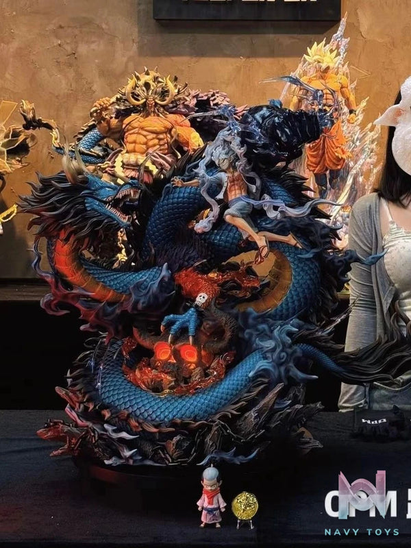 Luffy Nika vs Kaido Dragon - One Piece - OPM Studio resin statue opm studio anime figure