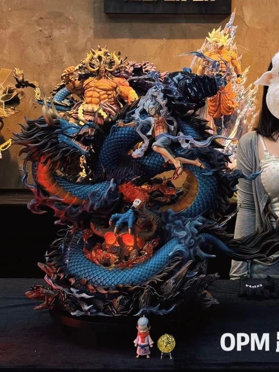 Luffy Nika vs Kaido Dragon - One Piece - OPM Studio resin statue opm studio anime figure