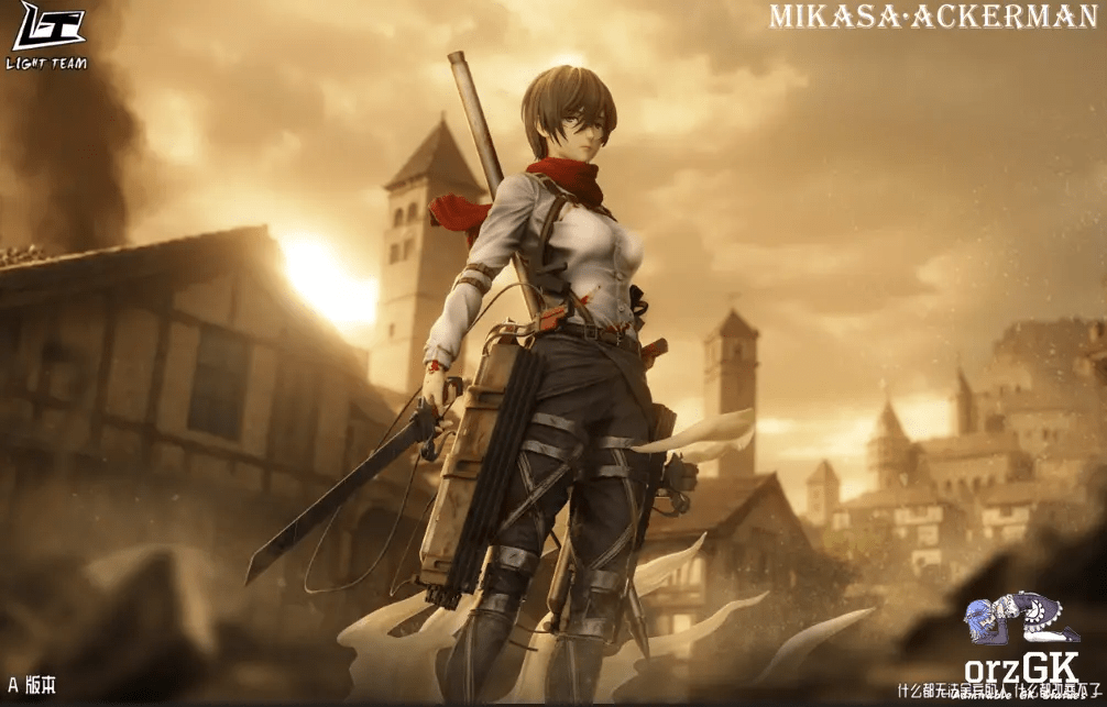 LIGHT TEAM Studio - Attack on Titan Character Series Final Season Mikasa Ackerman resin statue Navy Toys anime figure