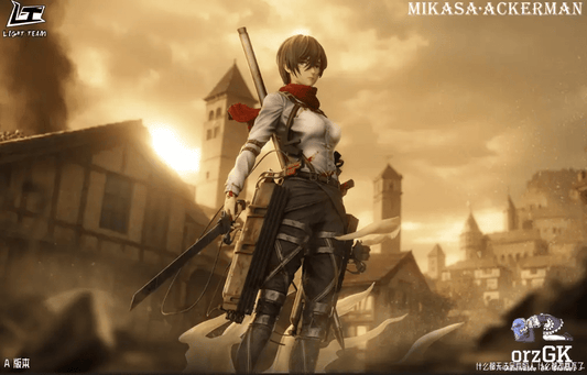 LIGHT TEAM Studio - Attack on Titan Character Series Final Season Mikasa Ackerman resin statue Navy Toys anime figure