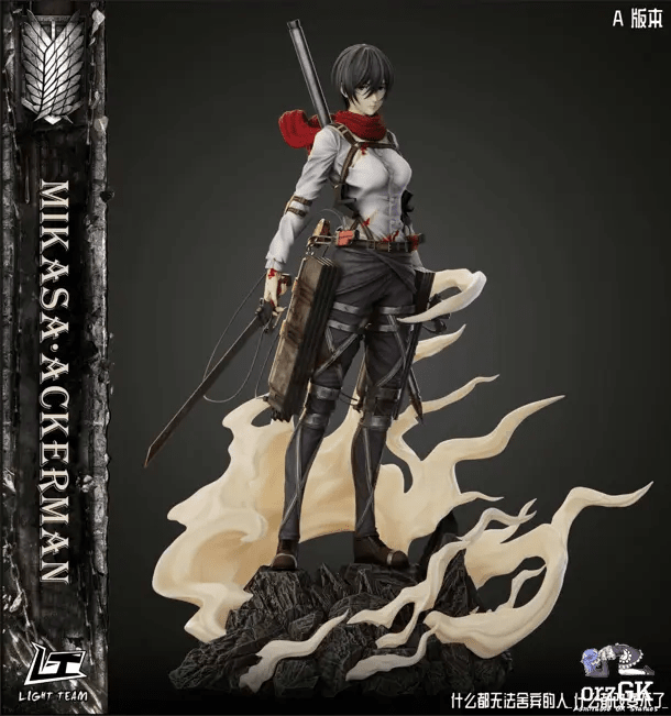LIGHT TEAM Studio - Attack on Titan Character Series Final Season Mikasa Ackerman resin statue Navy Toys anime figure