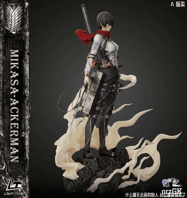 LIGHT TEAM Studio - Attack on Titan Character Series Final Season Mikasa Ackerman resin statue Navy Toys anime figure