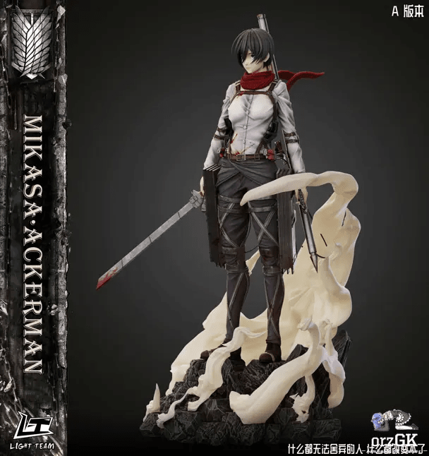 LIGHT TEAM Studio - Attack on Titan Character Series Final Season Mikasa Ackerman resin statue Navy Toys anime figure