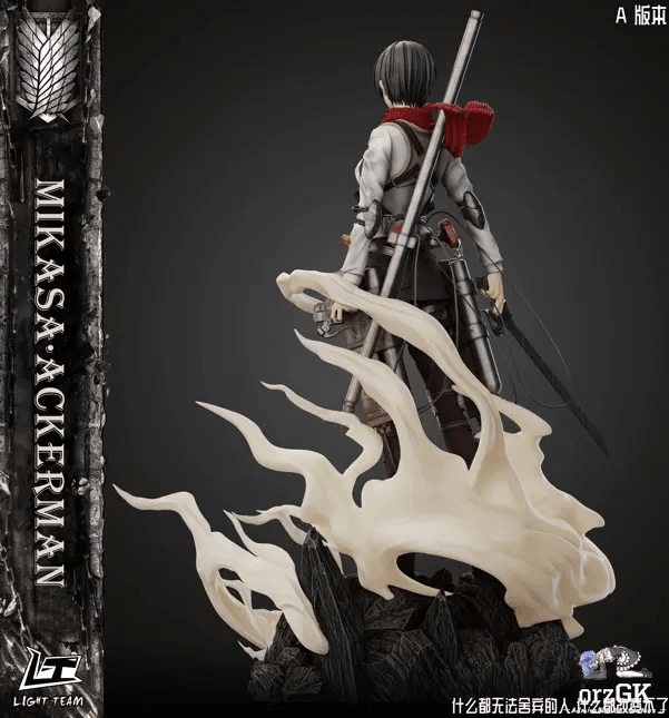 LIGHT TEAM Studio - Attack on Titan Character Series Final Season Mikasa Ackerman resin statue Navy Toys anime figure