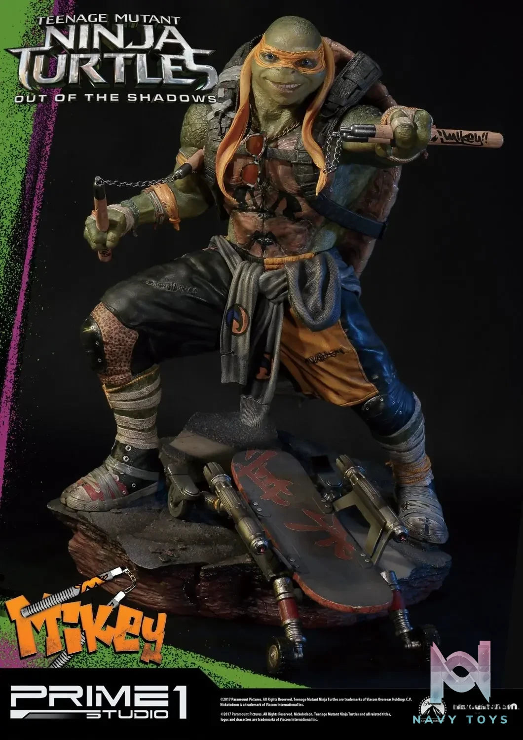 Prime 1 Studio – Premium Masterline Teenage Mutant Ninja Turtles: Out of the Shadows (Film) Michelangelo PMTMNT-06 (Licensed)