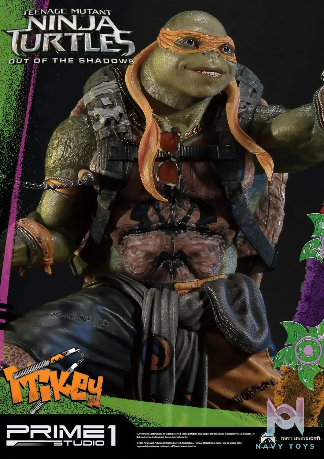 Prime 1 Studio – Premium Masterline Teenage Mutant Ninja Turtles: Out of the Shadows (Film) Michelangelo PMTMNT-06 (Licensed)