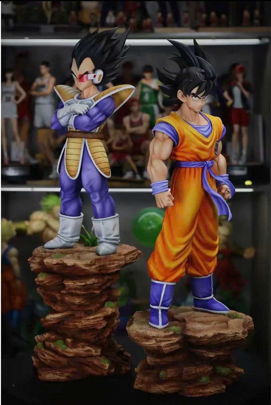 Songoku vs Vegeta Resin Recast Statue - Dragonball resin statue Recast anime figure
