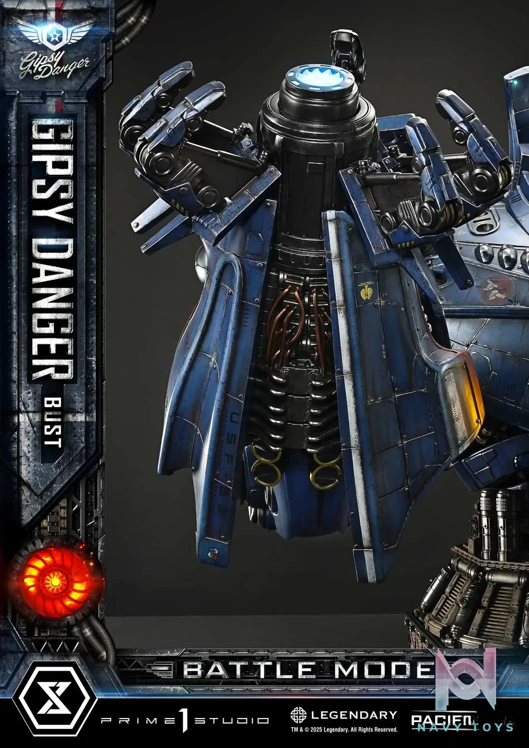 Prime 1 Studio – Life Size Bust Pacific Rim (Film) Gipsy Danger Battle Mode LSPACRIM-02 (Licensed)