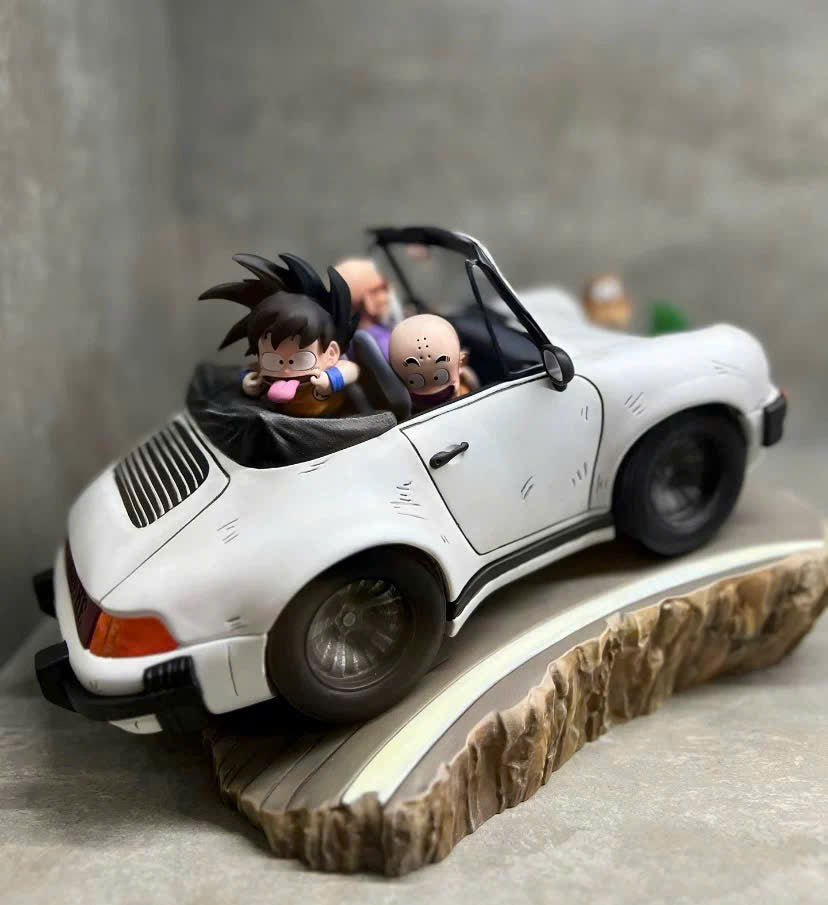 Goku Krilin Family Car Resin Recast Statue - Dragon Ball -KT Studio resin statue recast anime figure
