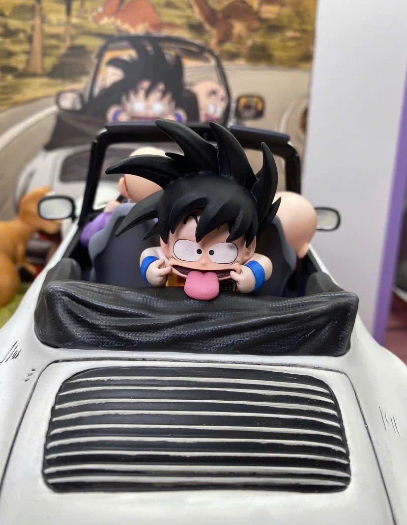 Goku Krilin Family Car Resin Recast Statue - Dragon Ball -KT Studio resin statue recast anime figure