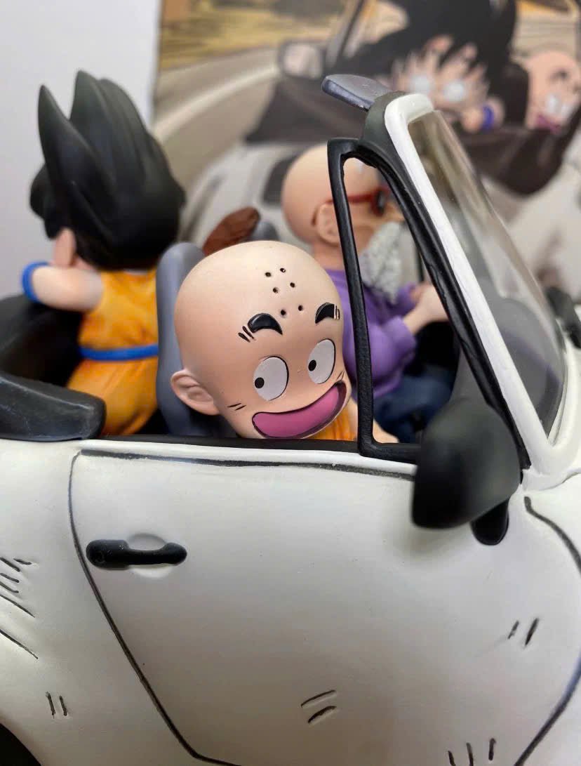 Goku Krilin Family Car Resin Recast Statue - Dragon Ball -KT Studio resin statue recast anime figure