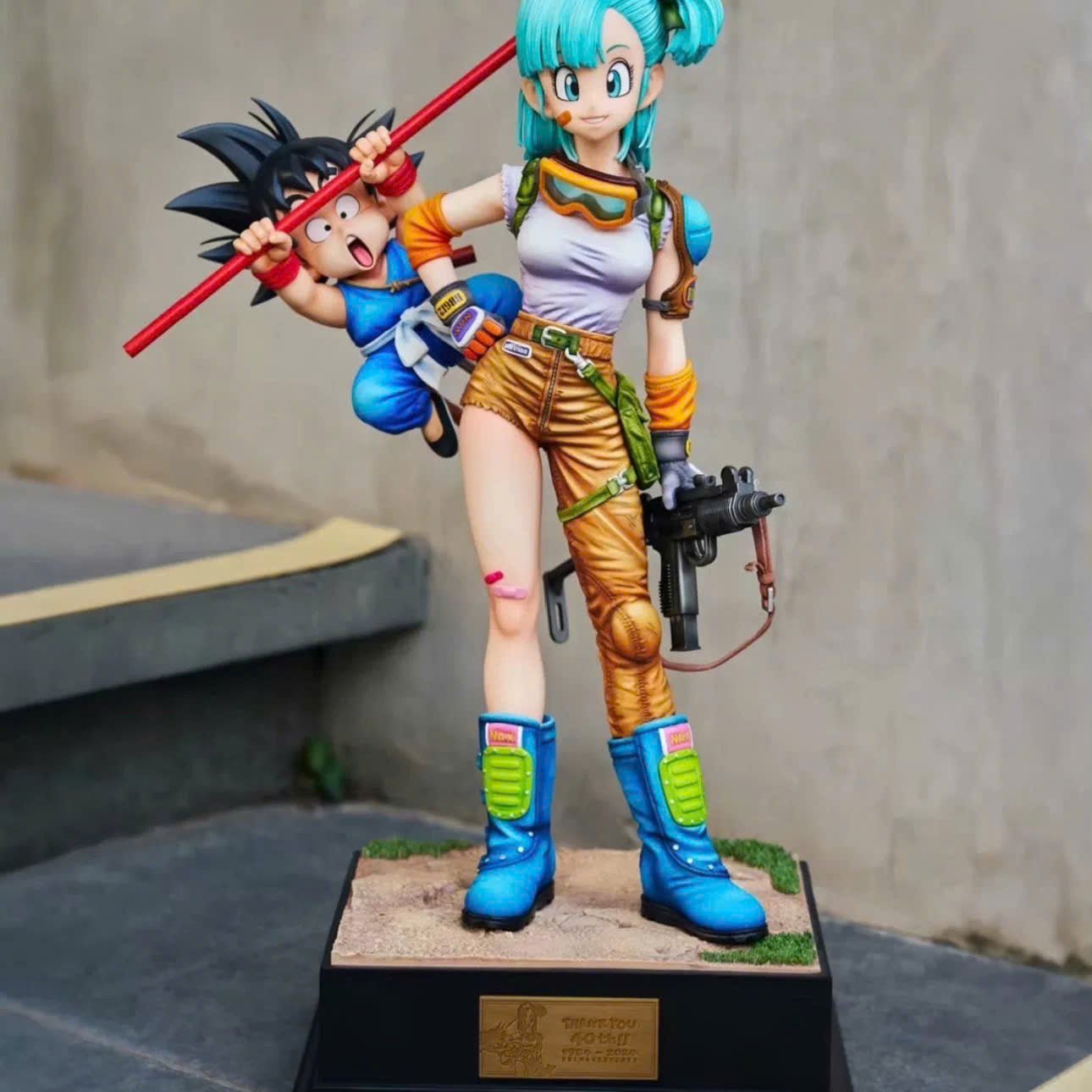 Goku vs Bulma Resin Recast Statue - Dragon Ball - KT studio resin statue Recast anime figure