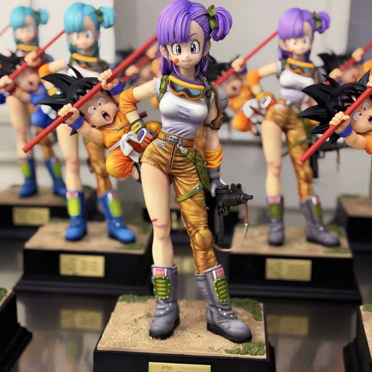 Goku vs Bulma Resin Recast Statue - Dragon Ball - KT studio resin statue Recast anime figure
