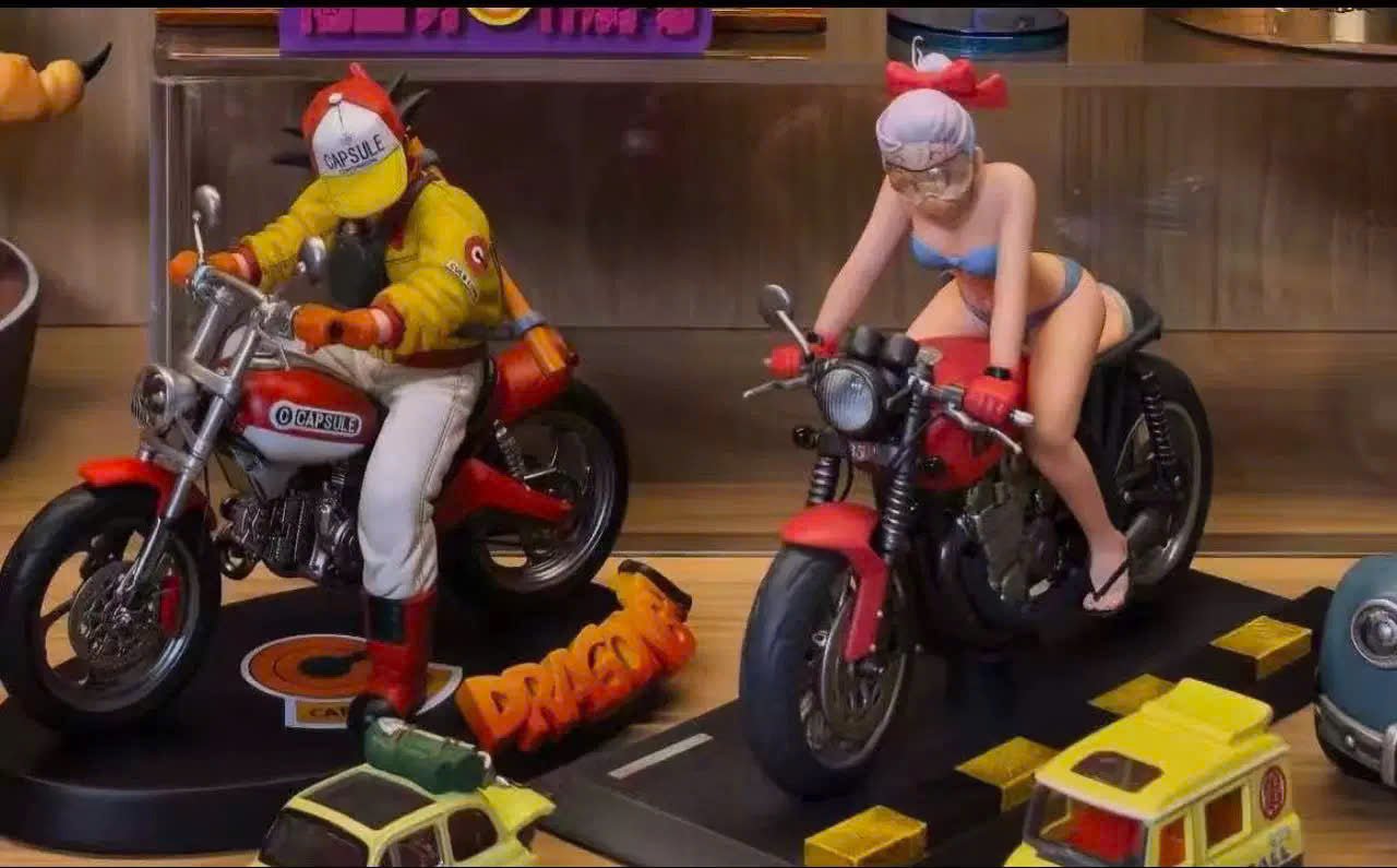 Goku Motorbike Resin Recast Statue - Dragon Ball - Kt Studio resin statue Recast anime figure