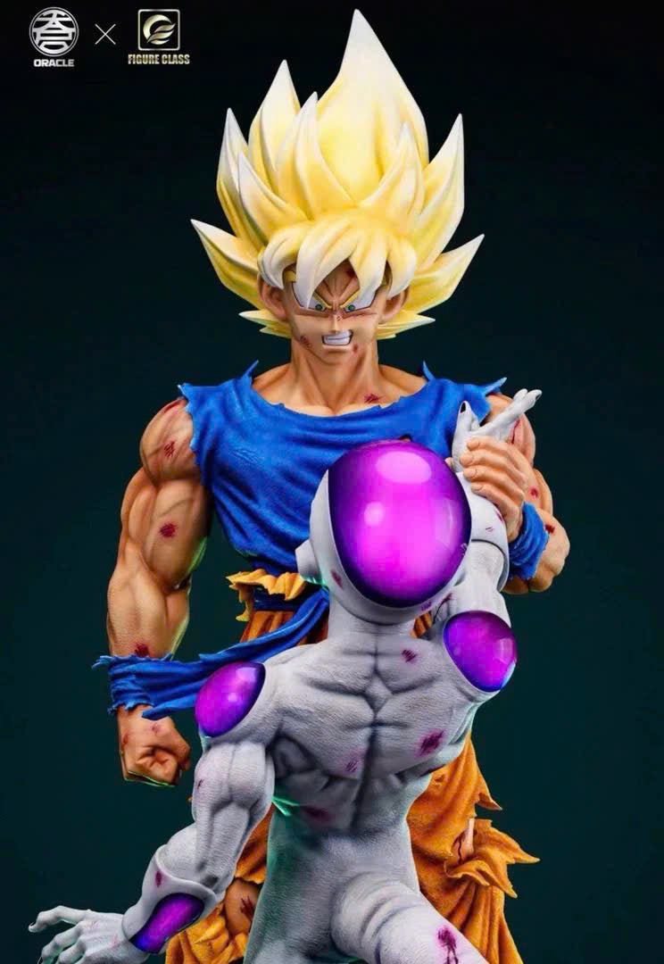 Goku Super Saiyan 2 vs Frieza Resin Recast Statue - Dragon Ball - 49 Studio