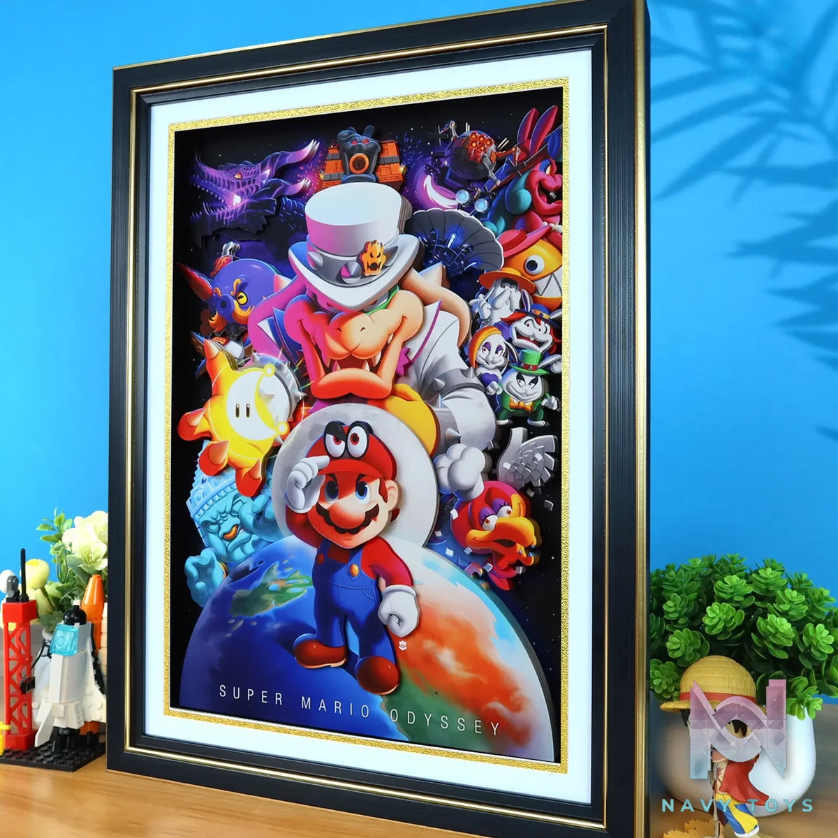 KALA HOME Studio – Super Mario Multiple Characters #02 3D Decorative Painting Super Mario