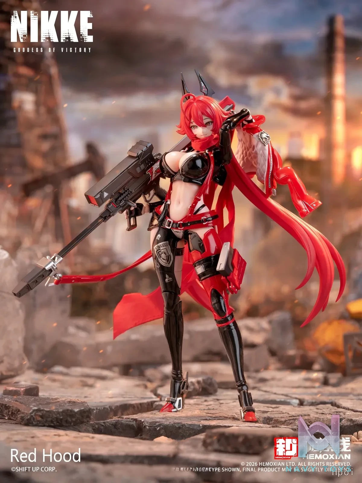 He Mo Xian – Goddess of Victory: NIKKE Red Hood 1/12 Scale Plastic Model Kit (Licensed)